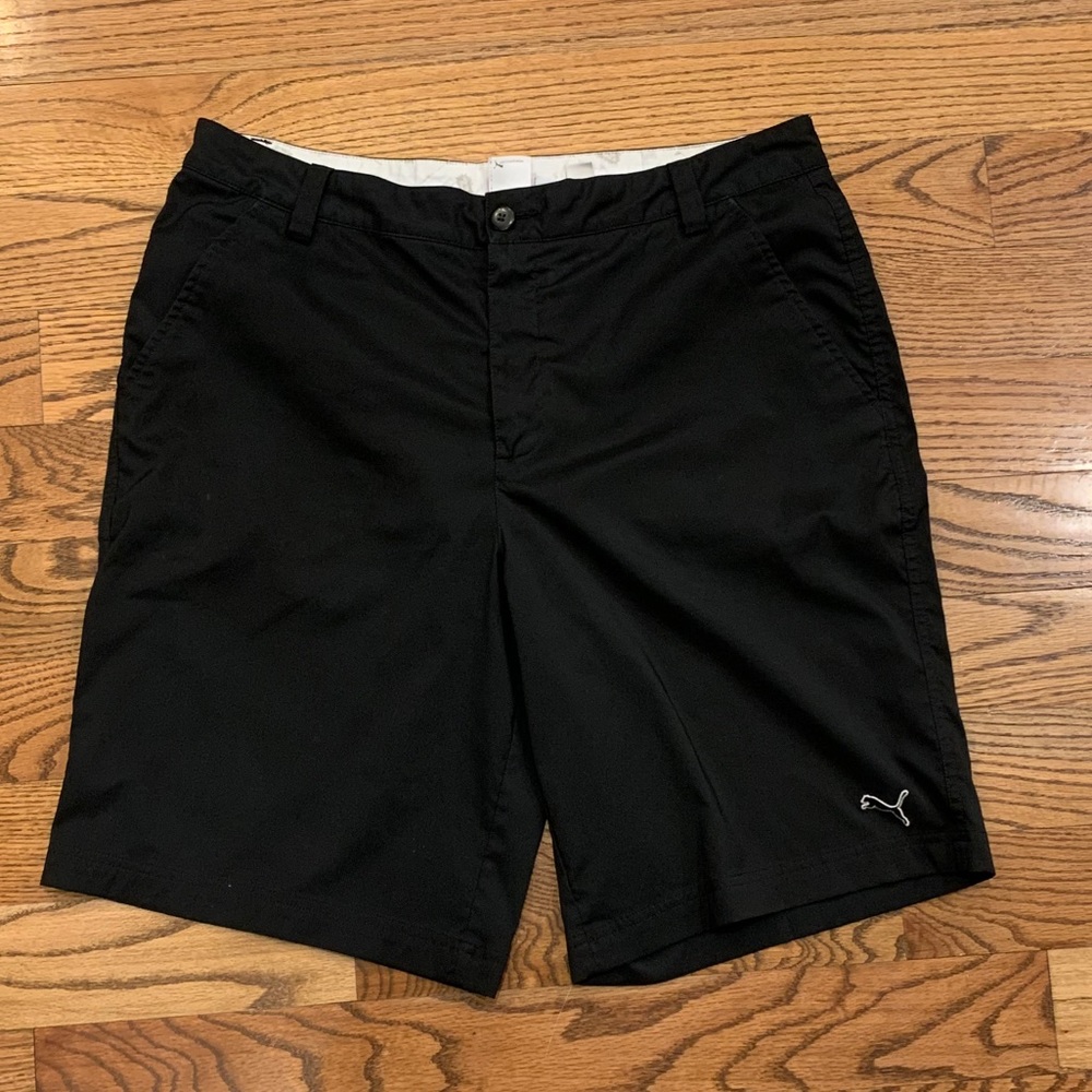 Men's Puma Golf Tech Shorts - Black - 36